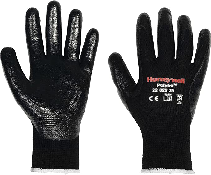 Honeywell Polytril Mix Safety Work Gloves, Nitrile Coating (Size 10) - 2232233