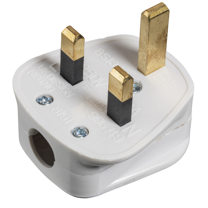 Plug Protectors 10-Pack White 13A Plug Pin Protectors - Nylon Safety ...