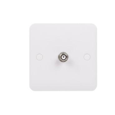 Schneider Electric Lisse Square edge white moulded - SAT socket F type - GGBL7030S