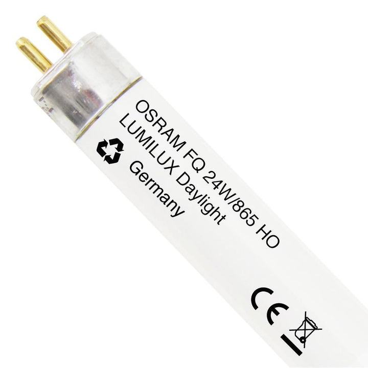Osram 24 W T5 HO Fluorescent Tube G5 6500k Cool Daylight Dimmable 549 mm Short [Energy Class A]